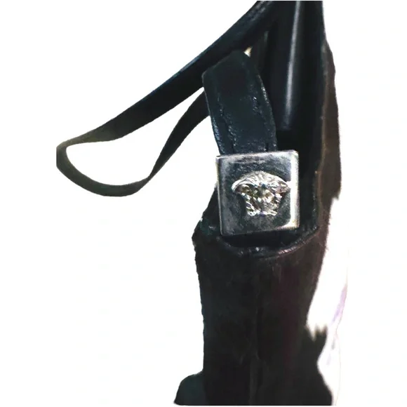 Versace Vintage Pony Hair Hand-Painted Purse NWOT 1999 - Picture 5 of 16